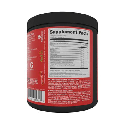 Bucked Up - Woke - HIGH STIM Pre Workout - Best Tasting - Focus Nootropic, Pump, Strength and Growth, 30 Servings (Rocket Pop) - Maple Wellness Supplements