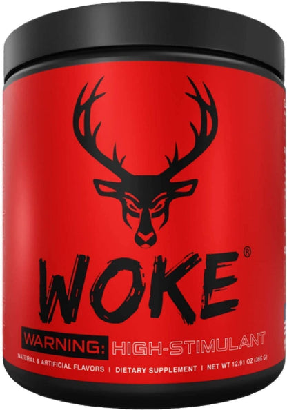 Bucked Up - Woke - HIGH STIM Pre Workout - Best Tasting - Focus Nootropic, Pump, Strength and Growth, 30 Servings (Rocket Pop) - Maple Wellness Supplements