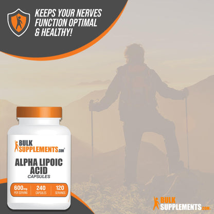 BULKSUPPLEMENTS.COM Alpha Lipoic Acid Capsules - ALA Supplement, Alpha Lipoic - Maple Wellness Supplements