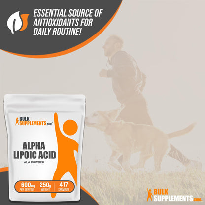 BULKSUPPLEMENTS.COM Alpha Lipoic Acid Powder - ALA Supplement, Alpha Lipoic - Maple Wellness Supplements