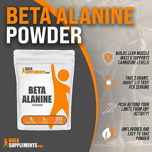 BULKSUPPLEMENTS.COM Beta Alanine Powder - Beta Alanine Pre Workout, Beta Alanine - Maple Wellness Supplements
