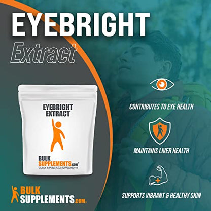 BULKSUPPLEMENTS.COM Eyebright Extract Powder - Eye Bright Extract - Eye Supplement - Maple Wellness Supplements