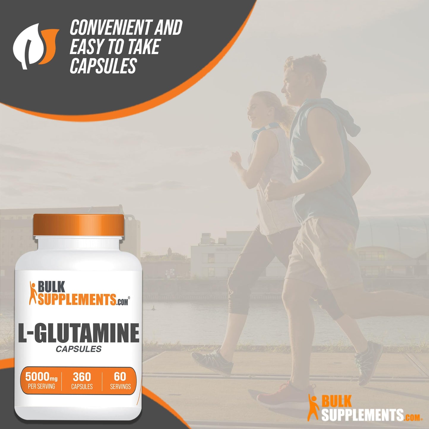 BULKSUPPLEMENTS.COM L-Glutamine Capsules - Glutamine Supplement, L Glutamine - Maple Wellness Supplements