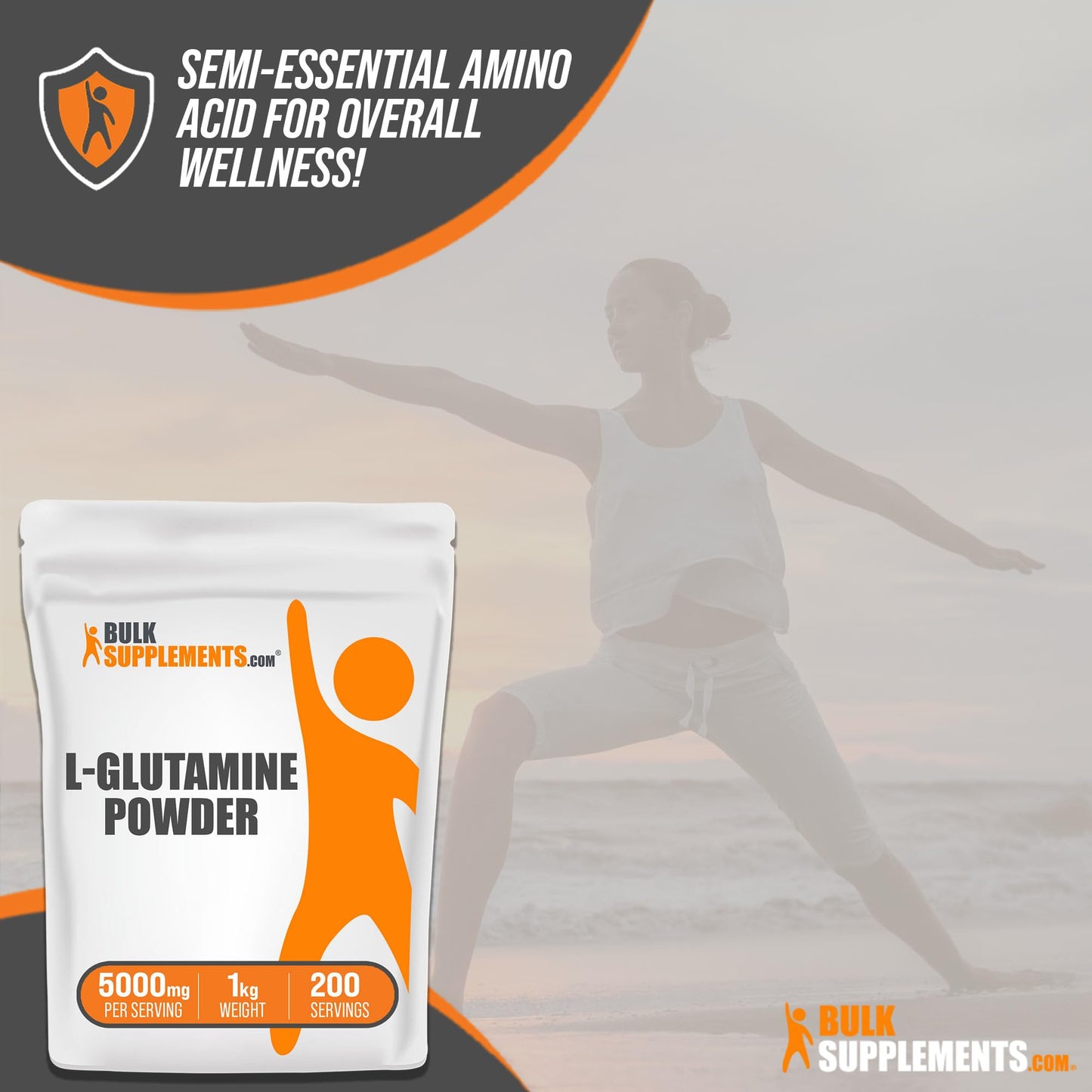 BULKSUPPLEMENTS.COM L-Glutamine Powder - Glutamine Supplement, L Glutamine - Maple Wellness Supplements