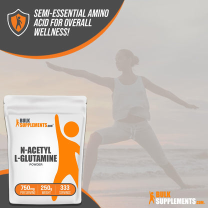 BULKSUPPLEMENTS.COM N-Acetyl L-Glutamine Powder - Glutamine Supplement - Maple Wellness Supplements