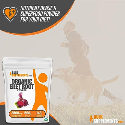 BULKSUPPLEMENTS.COM Organic Beet Root Powder - Beet Powder Organic, Beetroot - Maple Wellness Supplements