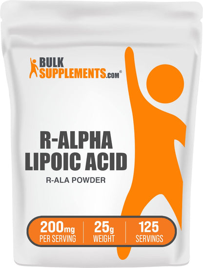 BULKSUPPLEMENTS.COM R-Alpha Lipoic Acid Powder - ALA Supplement, R Alpha Lipoic - Maple Wellness Supplements