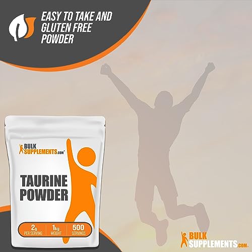 BULKSUPPLEMENTS.COM Taurine Powder - Taurine Supplement, Taurine 2000mg - Maple Wellness Supplements