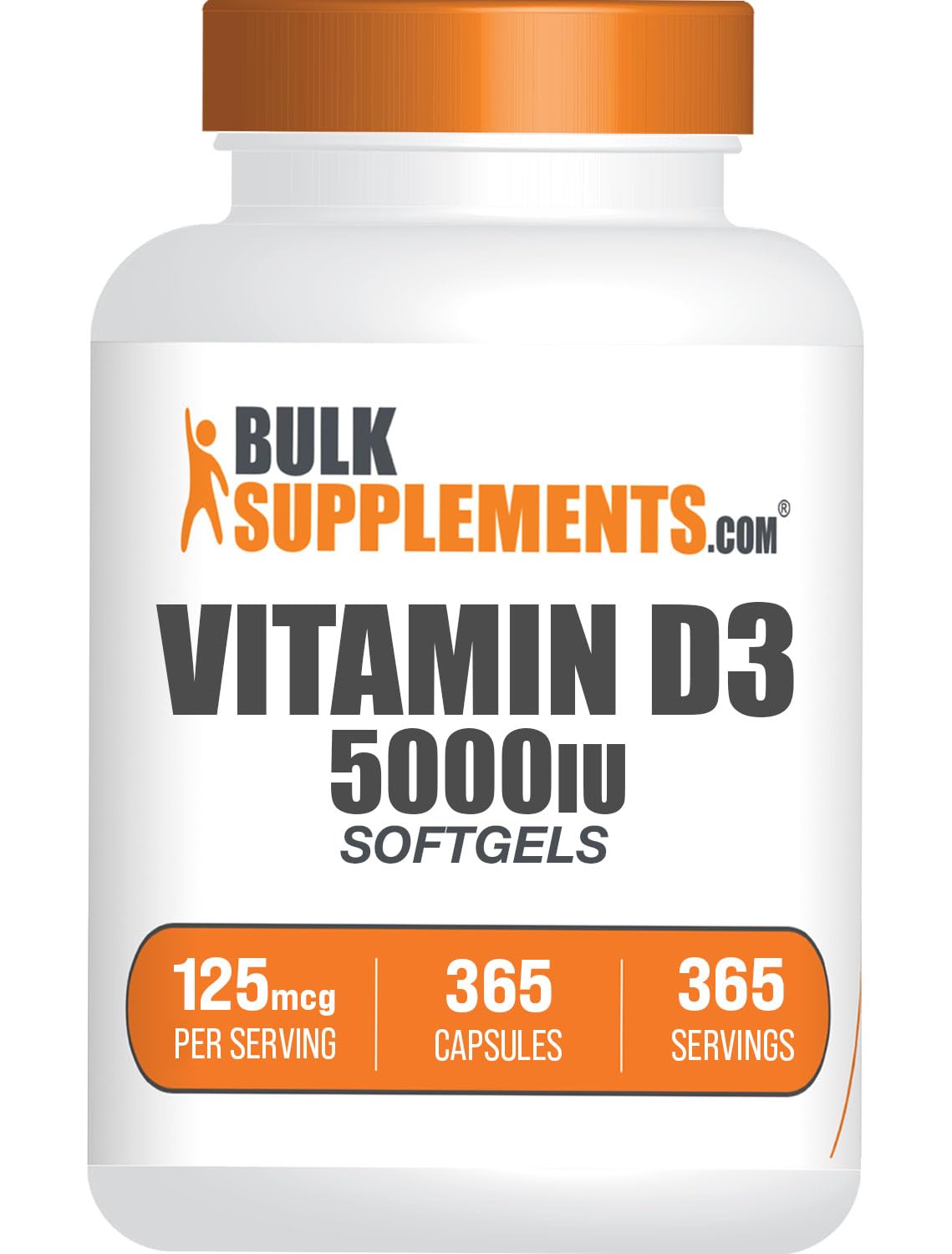 BULKSUPPLEMENTS.COM Vitamin D3 5000IU Softgels - Cholecalciferol, D3 Supplement - Maple Wellness Supplements