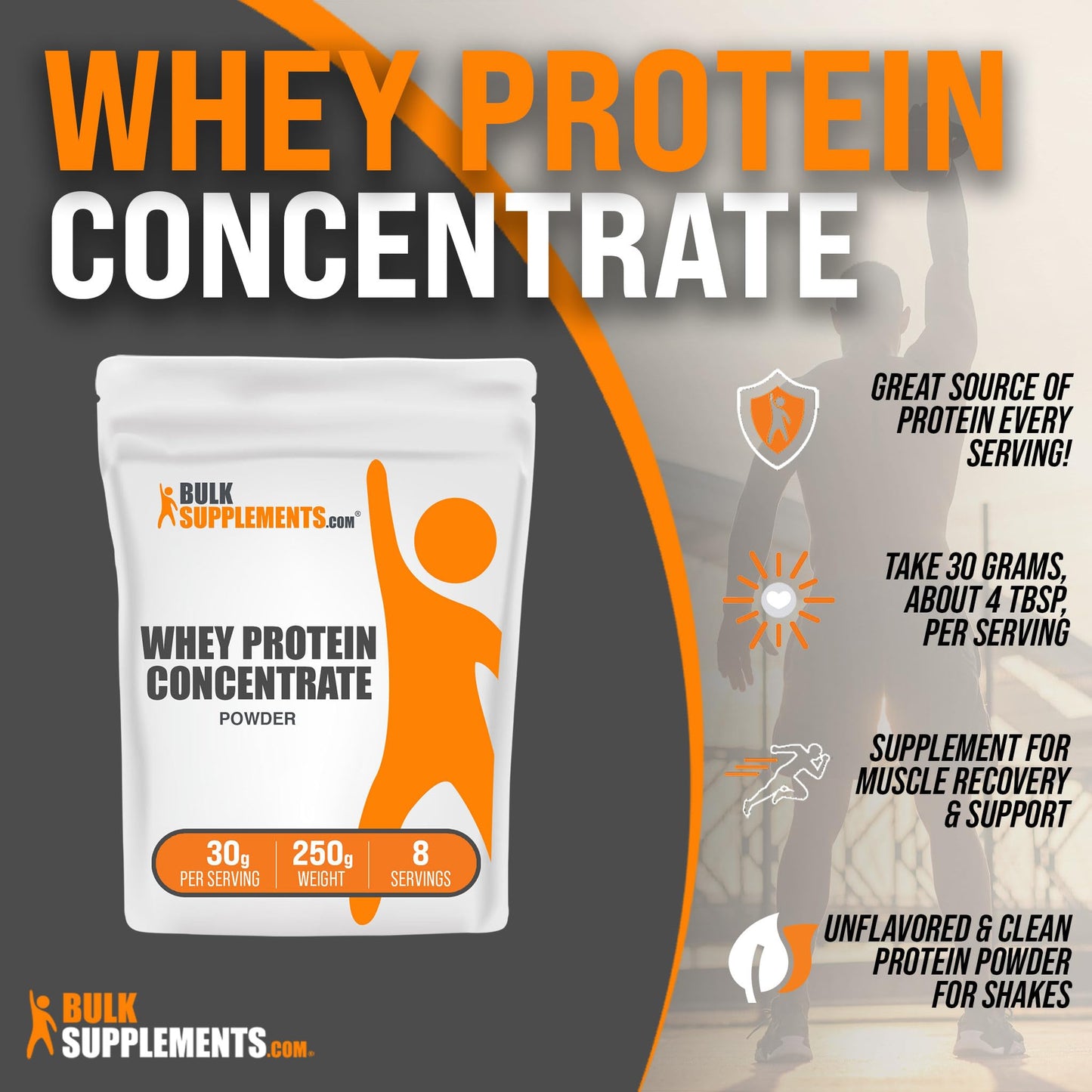 BULKSUPPLEMENTS.COM Whey Protein Concentrate Powder - Unflavored Protein - Maple Wellness Supplements