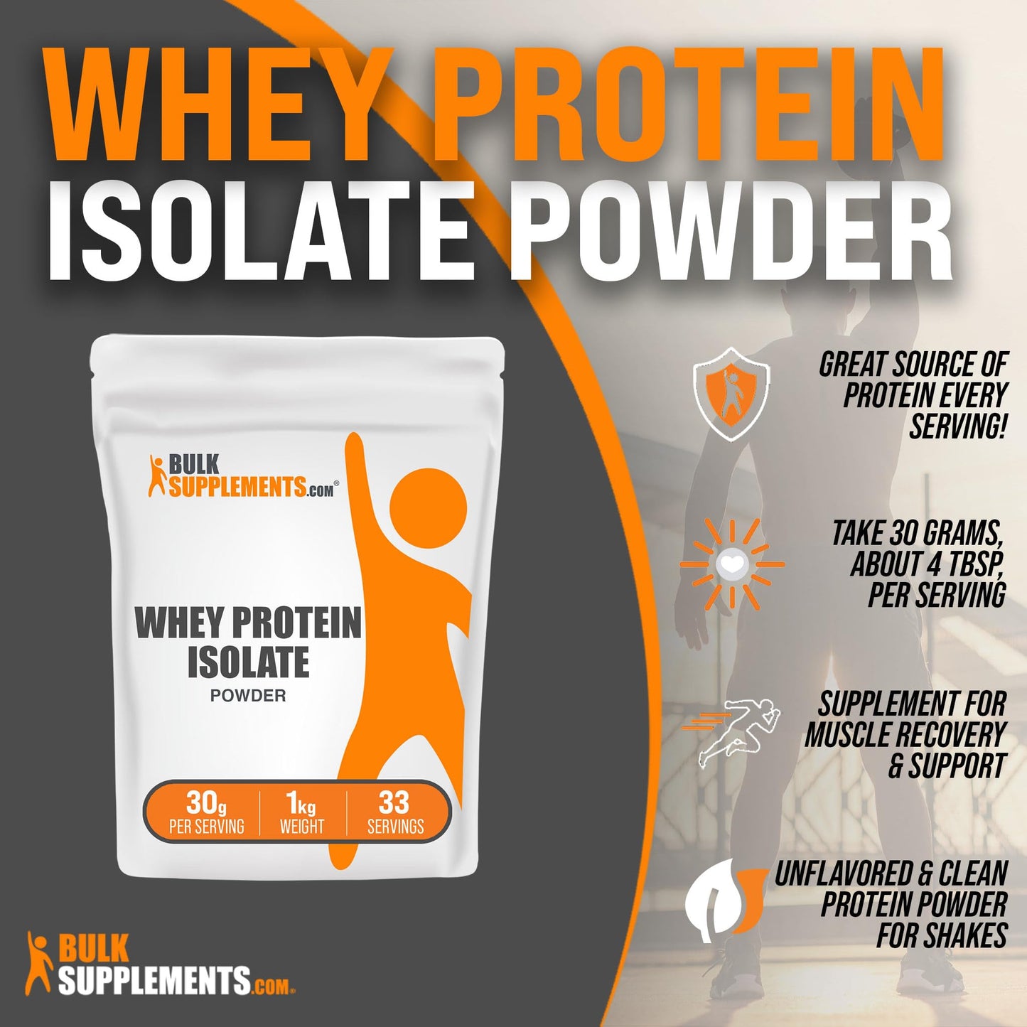 BulkSupplements.com Whey Protein Isolate Powder - Protein Supplement - Protein Powder - Maple Wellness Supplements