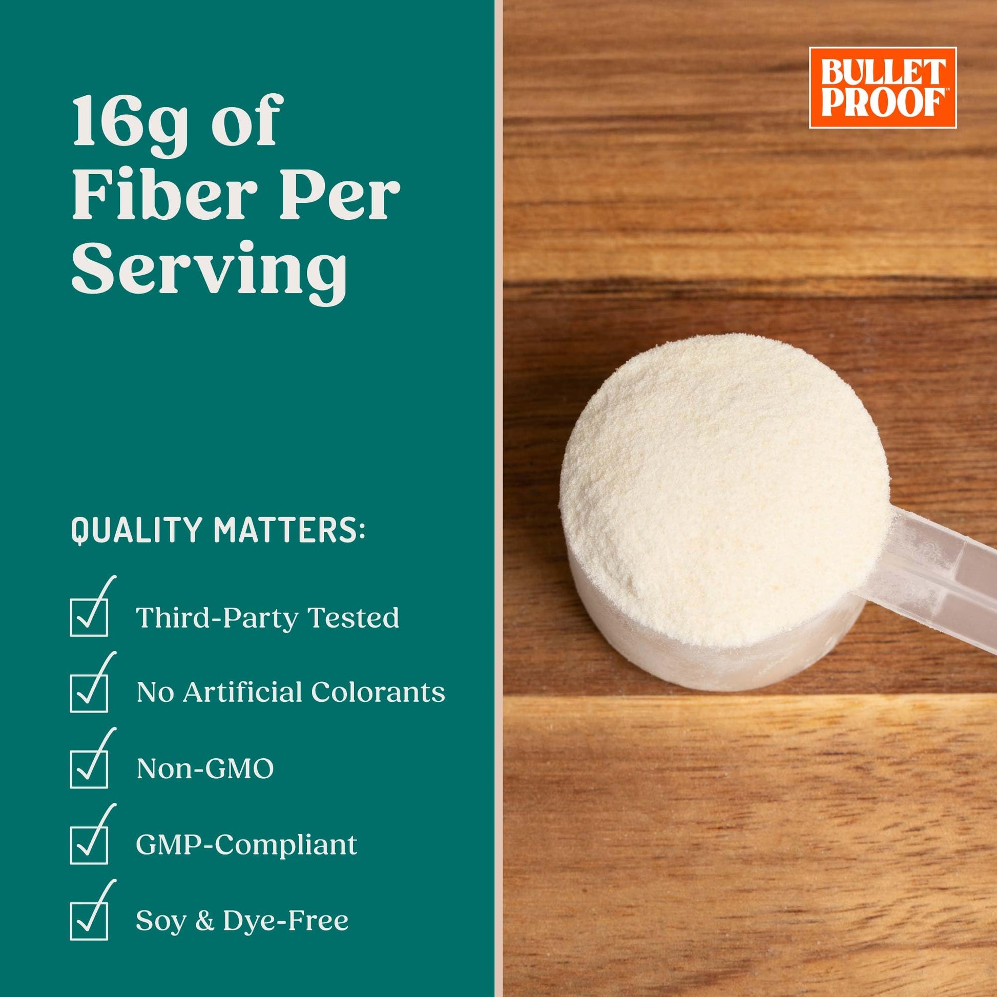 Bulletproof Innerfuel Prebiotic Fiber Powder, Unflavored, 16g Fiber, Plant-Sourced, Non-GMO & Third-Party Tested - Maple Wellness Supplements
