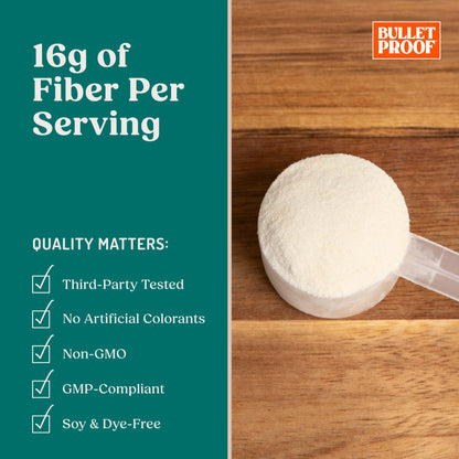 Bulletproof Innerfuel Prebiotic Fiber Powder, Unflavored, 16g Fiber, Plant-Sourced, Non-GMO & Third-Party Tested - Maple Wellness Supplements