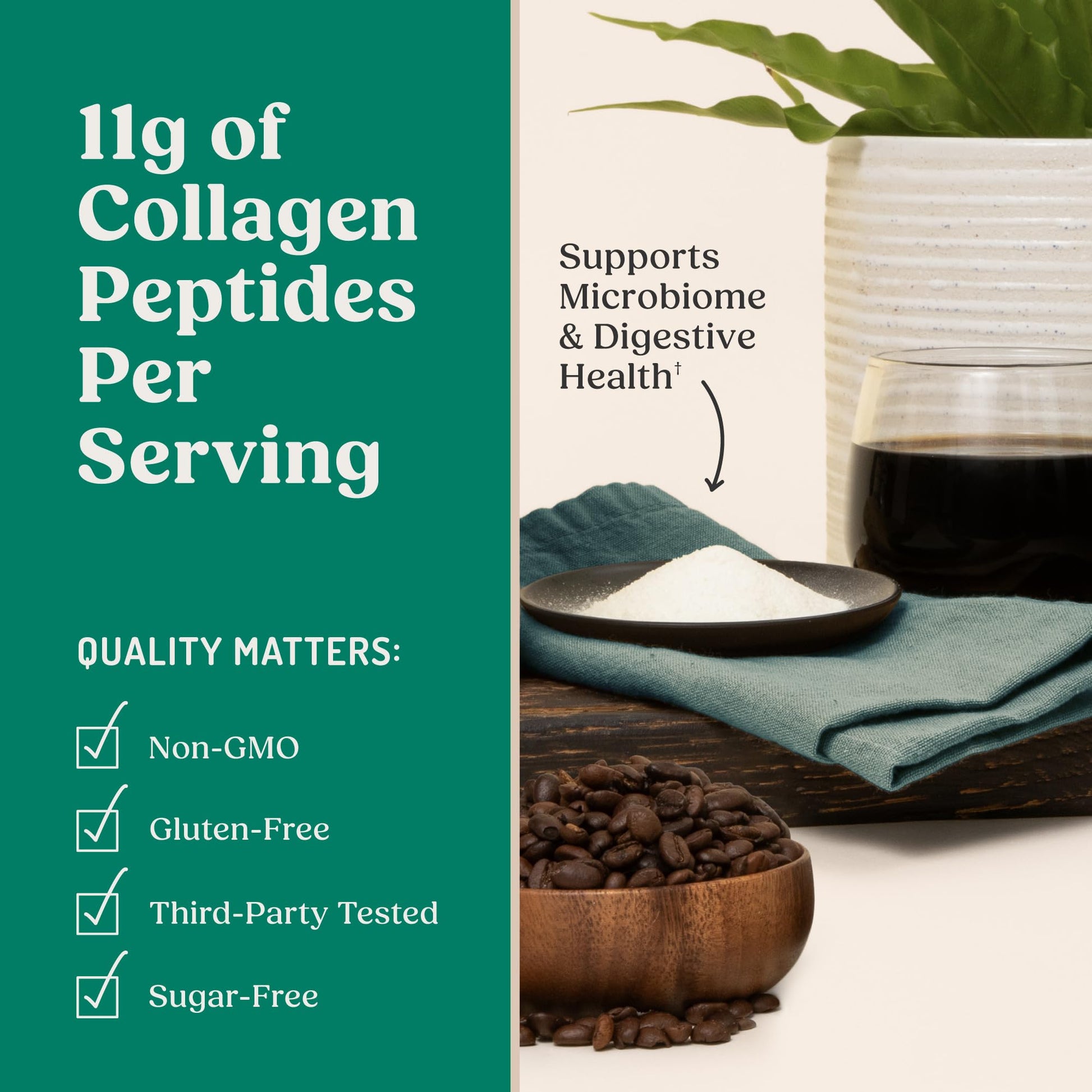Bulletproof Unflavored Gut Health Collagen Protein, 14 Ounces, 10g Grass-Fed Collagen Peptides for Gut, Skin, Bone and Joint Support - Maple Wellness Supplements