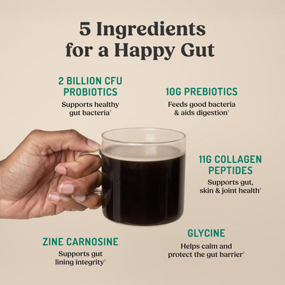 Bulletproof Unflavored Gut Health Collagen Protein, 14 Ounces, 10g Grass-Fed Collagen Peptides for Gut, Skin, Bone and Joint Support - Maple Wellness Supplements