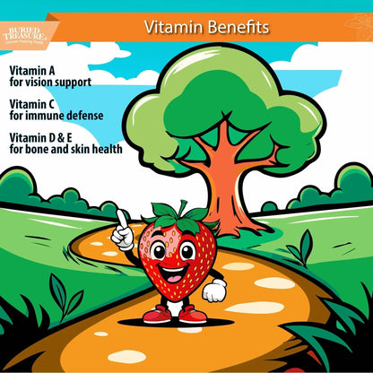 Buried Treasure Children's Daily Multi Liquid Multivitamin & Minerals Nutritional Dietary Vegan Supplement for Kids No Artificial Ingredients - Maple Wellness Supplements