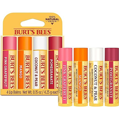 Burt's Bees 100% Natural Moisturizing Lip Balm (Superfruit) - Maple Wellness Supplements