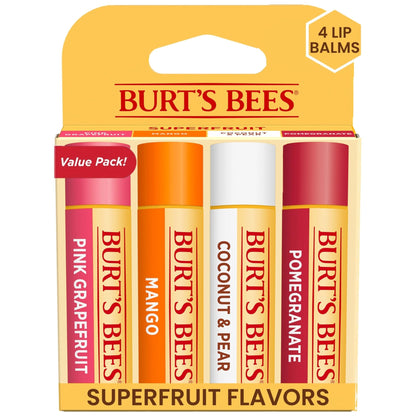 Burt's Bees 100% Natural Moisturizing Lip Balm (Superfruit) - Maple Wellness Supplements