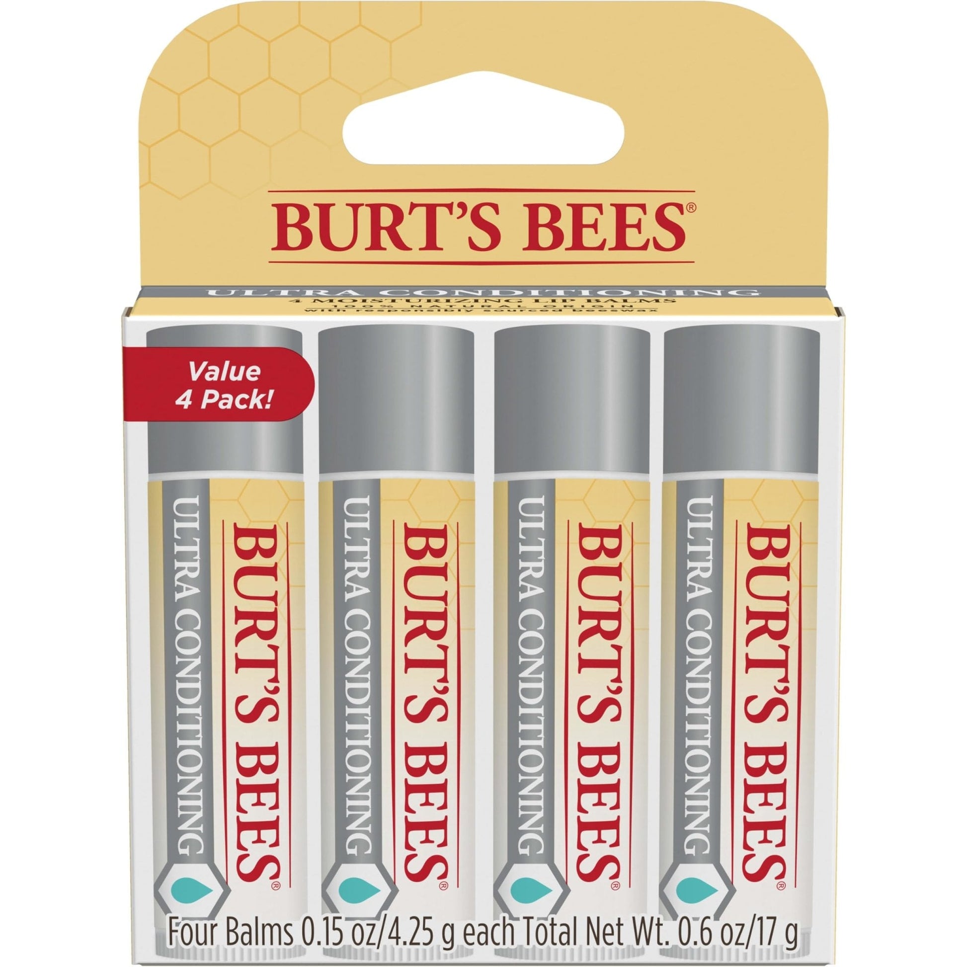 Burt's Bees Easter Basket Stuffers, Balm Bouquet Lip Balm Set, Original Beeswax, Vanilla Bean, Cucumber Mint, Coconut & Pear Pack, Natural Origin Lip Treatment, 4 Tubes, 0.15 oz. - Maple Wellness Supplements