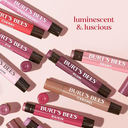 Burt's Bees Easter Basket Stuffers, Lip Shimmer Nude Collection, Tinted Lip Balm, Moisturizing for All Day Hydration with Natural Glowy Finish - Maple Wellness Supplements