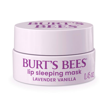 Burt’s Bees Lavender Vanilla Lip Sleeping Mask, With Hyaluronic Acid and Squalane Moisturizer To Instantly Hydrate Lips, Overnight Mask and Treatment, 0.45 oz. - Maple Wellness Supplements