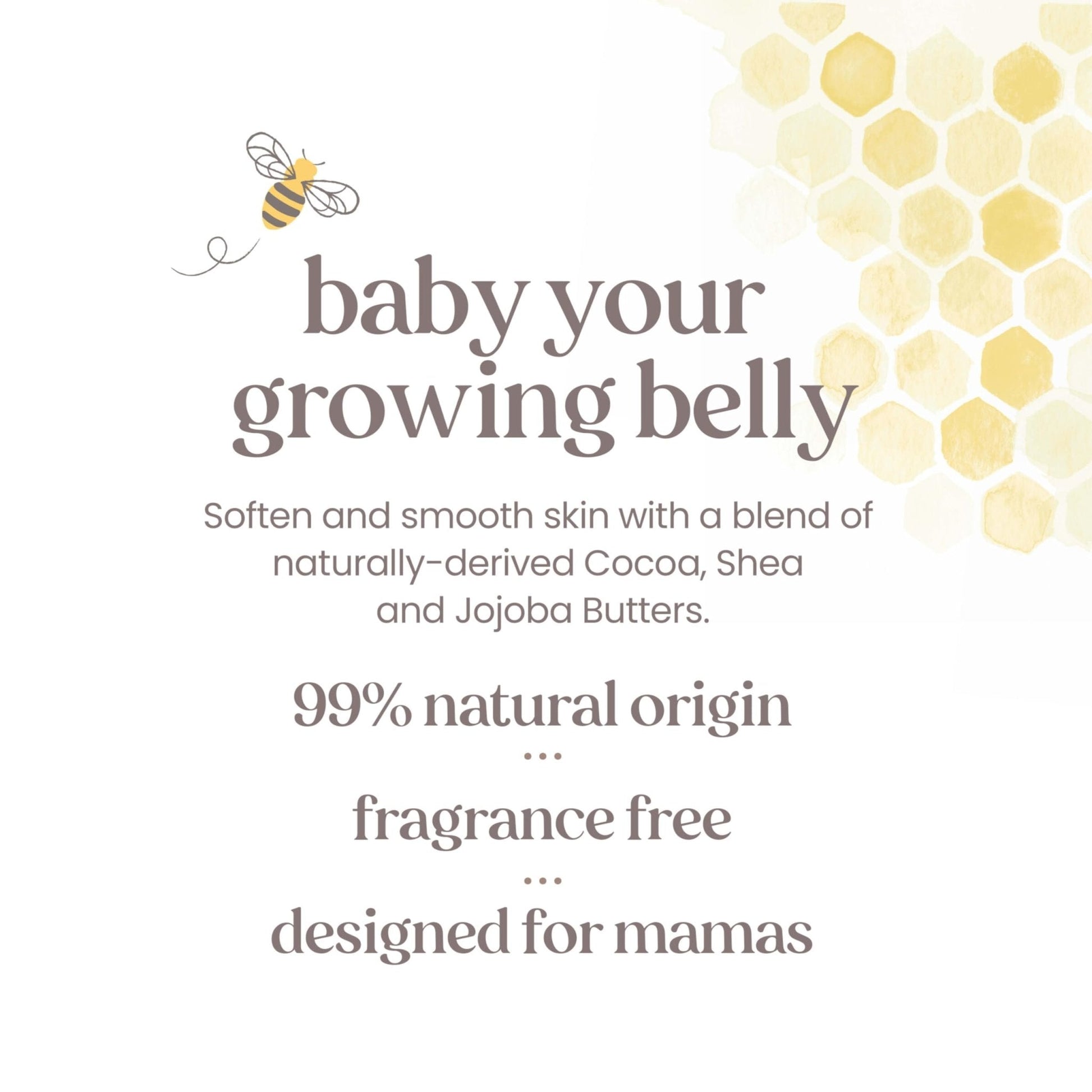 Burt's Bees Mama Belly Butter Stretch Mark Cream for Pregnancy Massages Body & Reduces Scar Appearance, Prenatal & Postnatal Tummy Skin Care - Maple Wellness Supplements