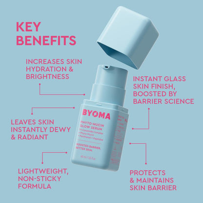BYOMA Phyto-Mucin Glow Serum - Mucin Face Serum for Glass Skin - Plumps, Primes - Maple Wellness Supplements