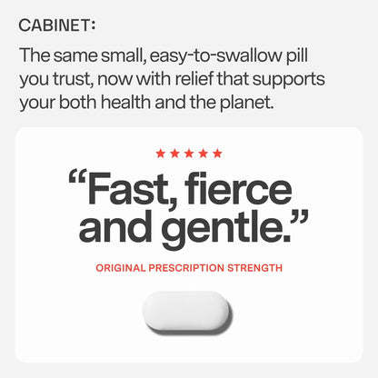Cabinet: 500mg Acetaminophen for Headache Relief, Toothaches, Sore Throat, and Fever Reducer, Includes 1 Refillable Medicine Jar, 120 Tablets Refillable Glass Jar - w/Travel Tin - Maple Wellness Supplements