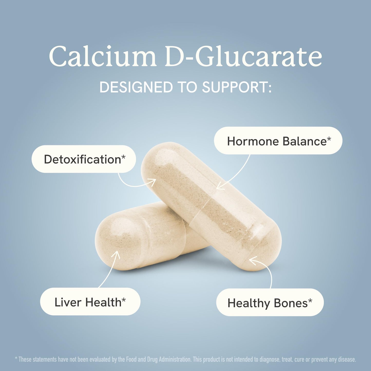 Calcium D-Glucarate | 500MG | CDG for Liver Detox and Cleanse, Hormone Balance, and Menopause Support | Calcium Supplement | Vegan, Non-GMO, Third-Party Tested | 90 Capsules (3-Month Supply) - Maple Wellness Supplements