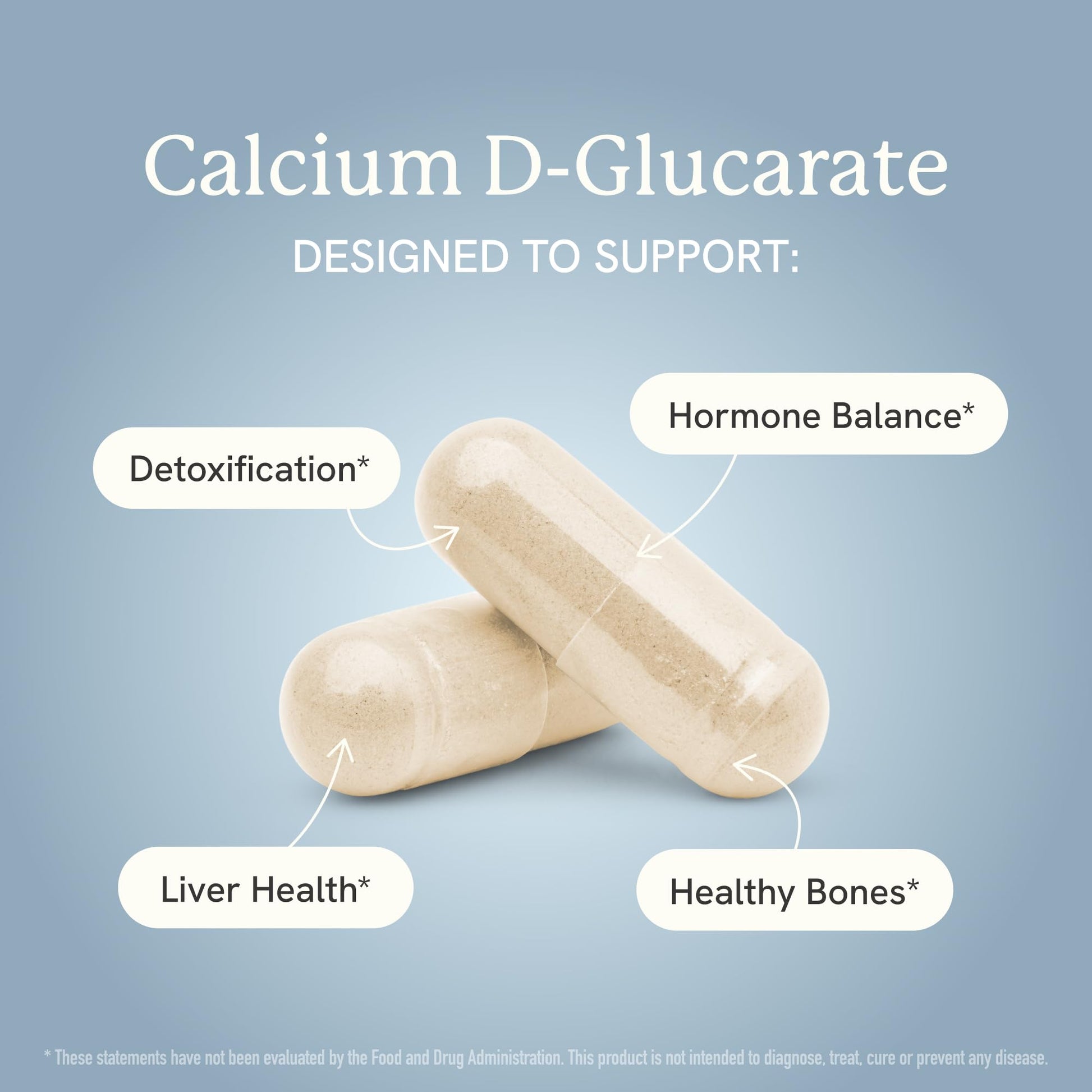 Calcium D-Glucarate | 500MG | CDG for Liver Detox and Cleanse, Hormone Balance, and Menopause Support | Calcium Supplement | Vegan, Non-GMO, Third-Party Tested | 90 Capsules (3-Month Supply) - Maple Wellness Supplements