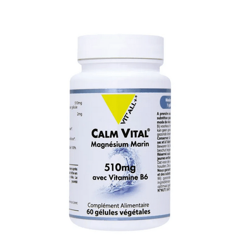 Calm Vital Magnésium marin 510 mg 60 gélules VIT'ALL+ - Maple Wellness Supplements