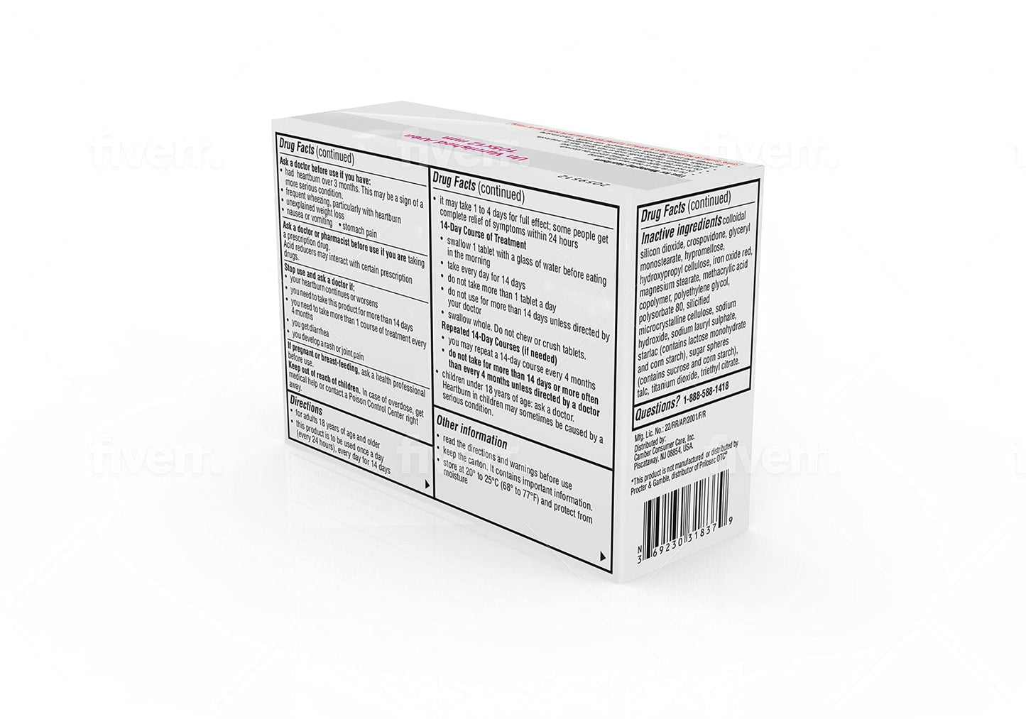 Camber Omeprazole 20mg Delayed-Release Tablets, Heartburn and Acid Reducer Reflux Medicine (42 Count) - Maple Wellness Supplements