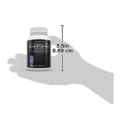Carb Stopper Extreme (3 Bottles Maximum Strength, Natural Carbohydrate and Starch - Maple Wellness Supplements