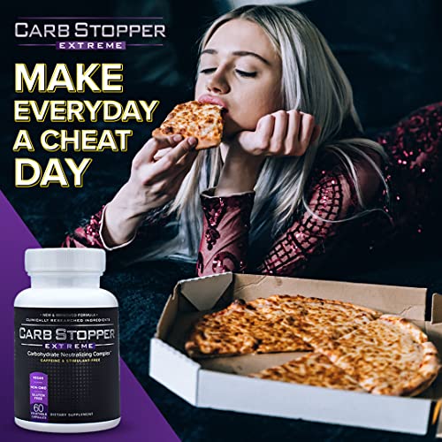 Carb Stopper Extreme (3 Bottles Maximum Strength, Natural Carbohydrate and Starch - Maple Wellness Supplements