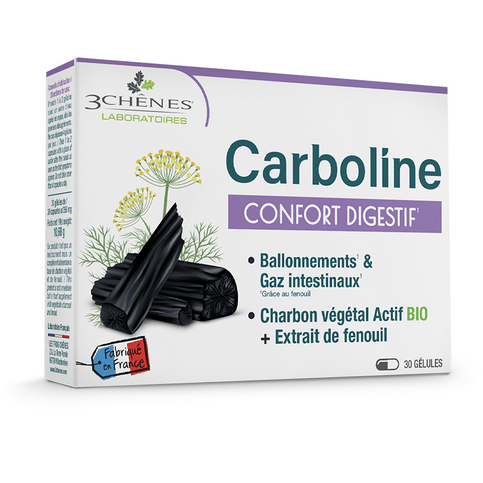 Carboline digestive comfort - 30 capsules - LES 3 CHENES - Maple Wellness Supplements