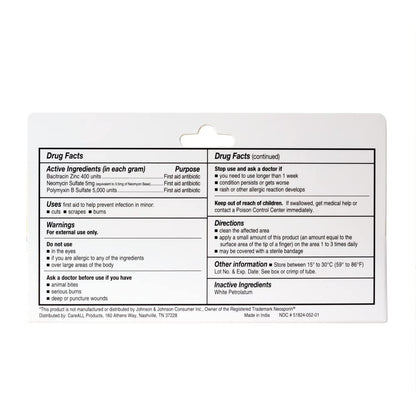 CareAll Triple Antibiotic Ointment 1.0 oz (4 Pack), First Aid Ointment for Minor Scrapes, Cuts, and Burns to Help Prevent Infection, Compare to The Active Ingredients of The Leading Brand - Maple Wellness Supplements
