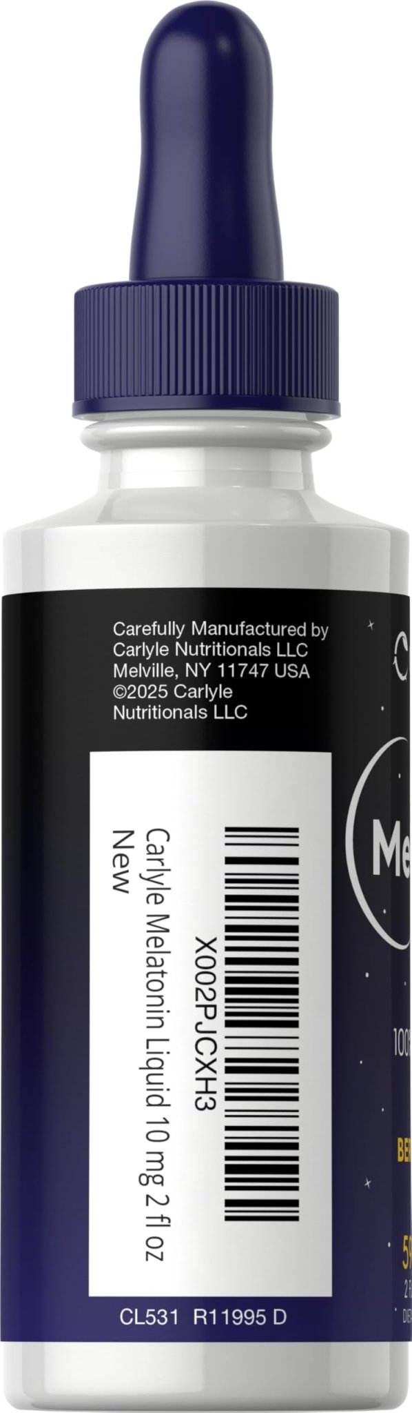 Carlyle Melatonin 10mg | 2 fl oz Liquid Drops | Berry Flavor | for Adults | Non-GMO, Vegetarian Supplement - Maple Wellness Supplements