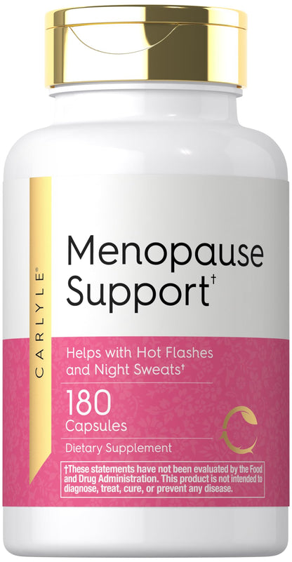 Carlyle Menopause Supplement for Women | 180 Capsules | Helps with Hot Flashes and Night Sweats | Non-GMO, Gluten Free Menopause Support - Maple Wellness Supplements