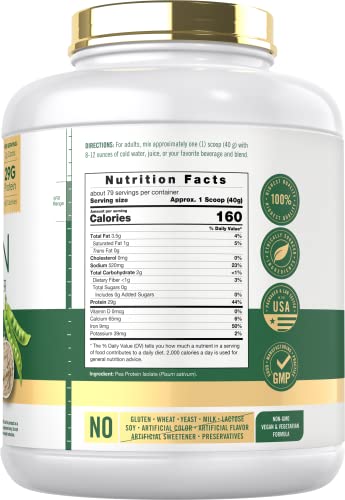 Carlyle Pea Protein Powder with BCAA'S 7lb | Unflavored | 29G Protein | Non-GMO, Gluten - Maple Wellness Supplements