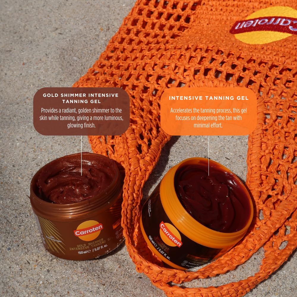 Carroten Intensive Tanning Gel | Browning Tan Accelerator | Non-Greasy, Water-Resistant with Carrot and Coconut Oil - Maple Wellness Supplements