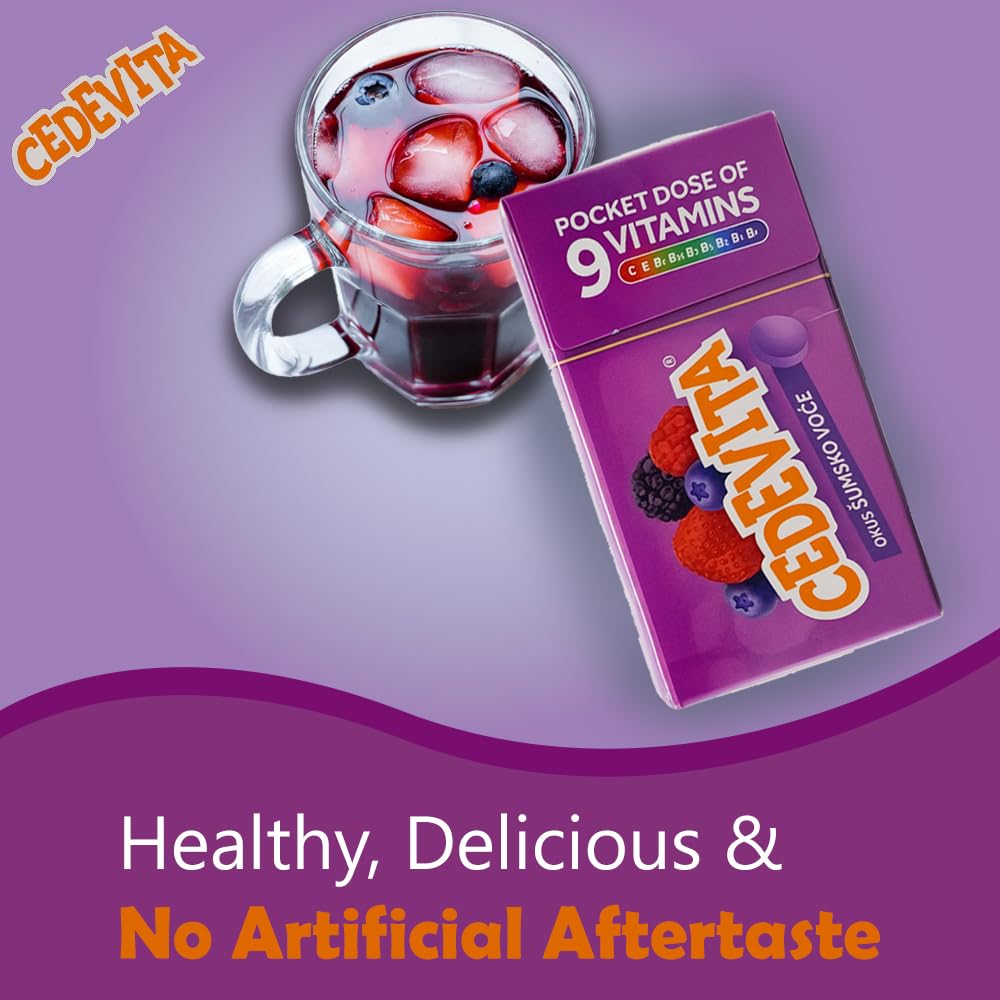 Cedevita Multivitamin Healthy and Sweet Candies - Pack of 8 (Forest Fruit) - Maple Wellness Supplements