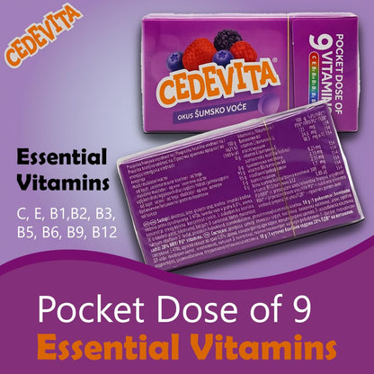Cedevita Multivitamin Healthy and Sweet Candies - Pack of 8 (Forest Fruit) - Maple Wellness Supplements