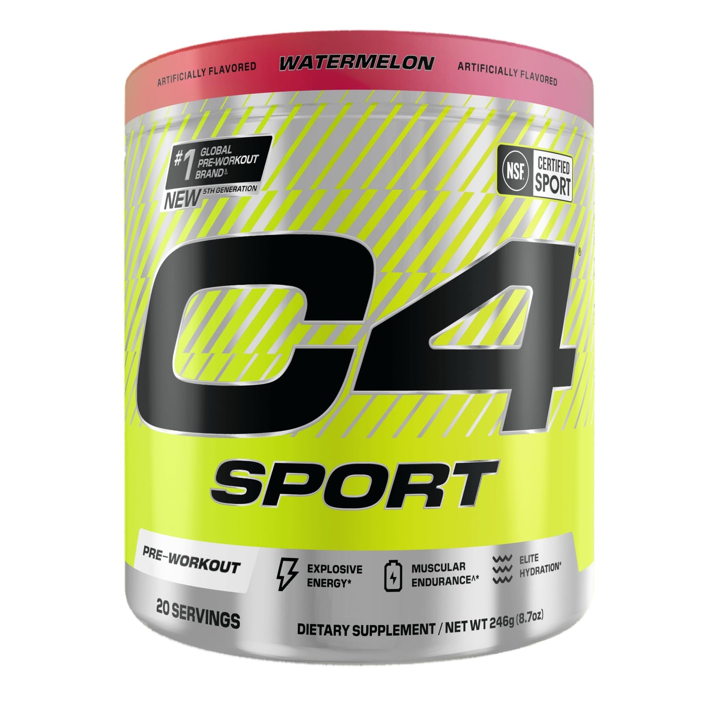 Cellucor C4 Sport Pre Workout Powder - NSF Certified for Sport - Elite Hydration - 200mg Caffeine + Creatine + Beta-Alanine - Maple Wellness Supplements