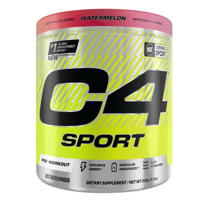 Cellucor C4 Sport Pre Workout Powder - NSF Certified for Sport - Elite Hydration - 200mg Caffeine + Creatine + Beta-Alanine - Maple Wellness Supplements