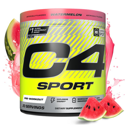 Cellucor C4 Sport Pre Workout Powder - NSF Certified for Sport - Elite Hydration - 200mg Caffeine + Creatine + Beta-Alanine - Maple Wellness Supplements