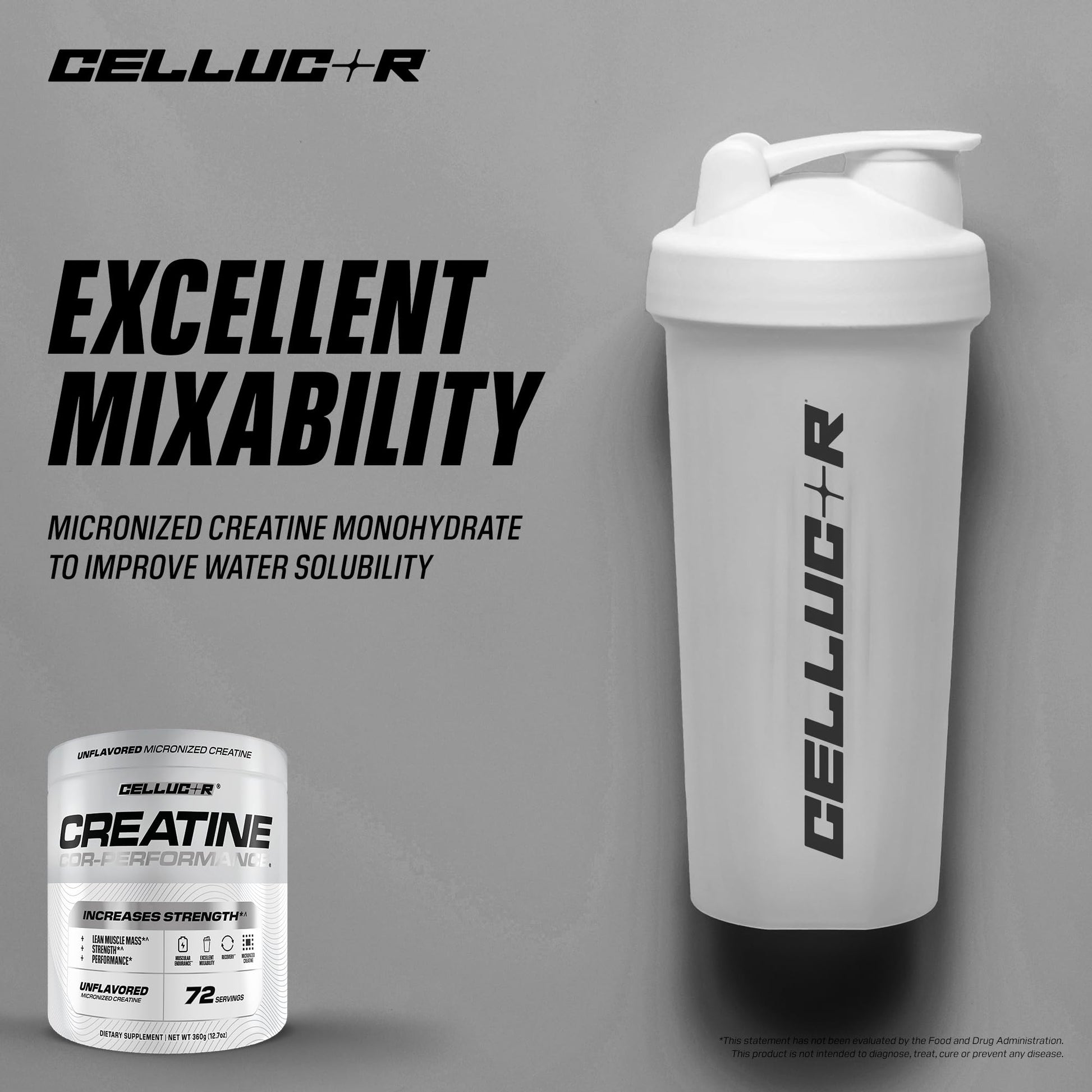 Cellucor Cor-Performance Creatine Monohydrate for Strength and Muscle Growth, 72 Servings - Maple Wellness Supplements