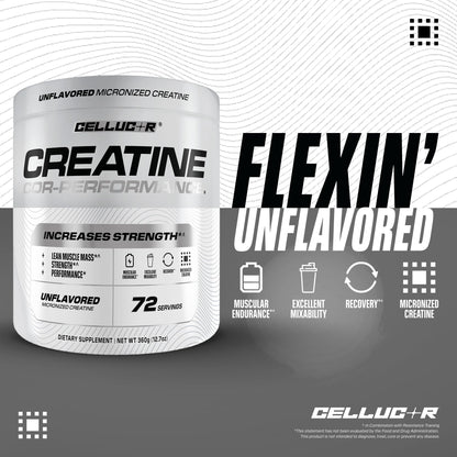 Cellucor Cor-Performance Creatine Monohydrate for Strength and Muscle Growth, 72 Servings - Maple Wellness Supplements