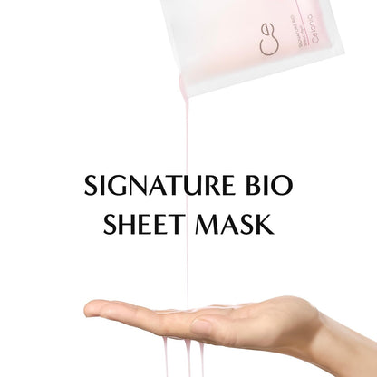 CELONIA Signature Bio Facial Sheet Mask, Stem Cell Deep Hydrating Face Mask, Anti Aging Treatment For Healthy Glowing Skin, Minimize Pores, Reduce Fine Line, Boost elasticity, Correct Redness 5 Count - Maple Wellness Supplements