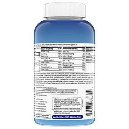 Centrum Multivitamin for Men, Multivitamin/Multimineral Supplement with Vitamin D3, B Vitamins and Antioxidants, Gluten Free - Maple Wellness Supplements