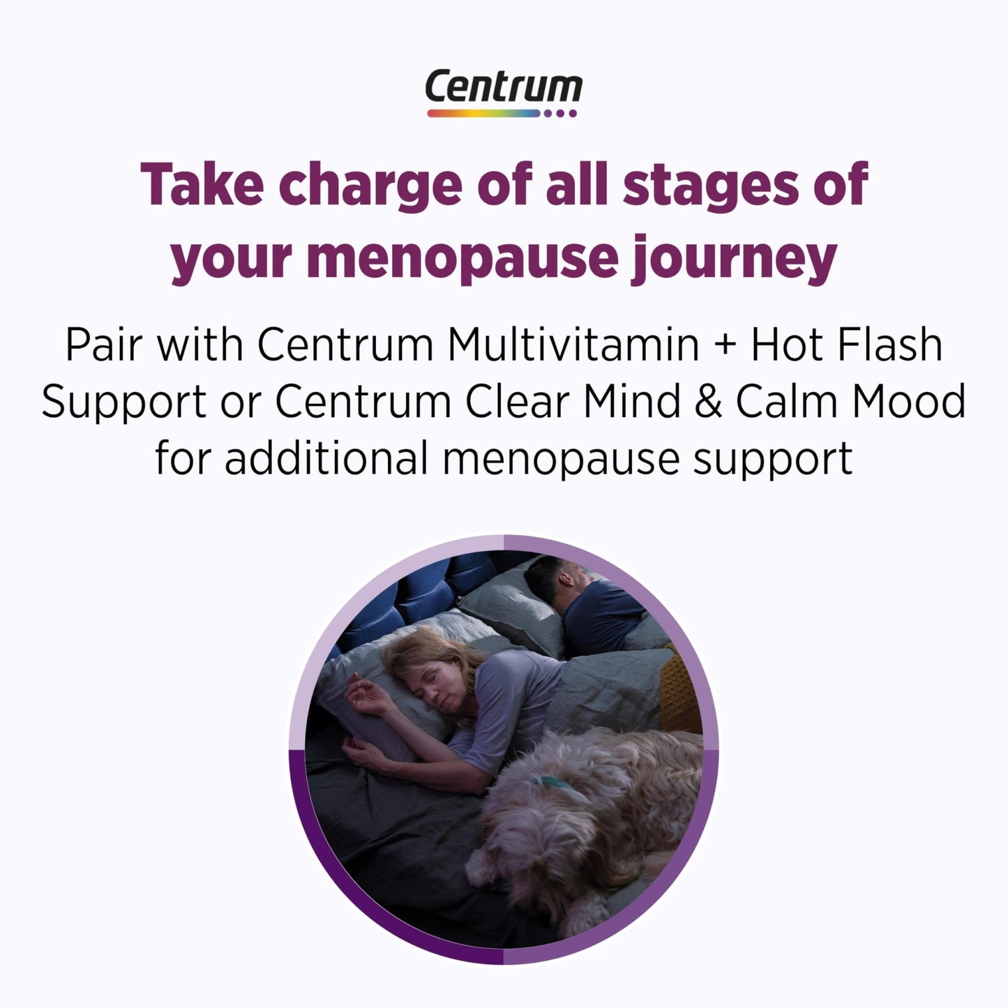 Centrum Restful Sleep Menopause Support Tablets, Supplement with Clinically Studied DailyZz and geniVida, 28 Count - Maple Wellness Supplements